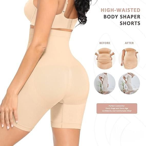 BD 4-in-1 Shaper - Quick Slim Shape Wear Tummy, Back, Thighs, Hips - Black/Efffective Seamless Tummy Tucker c5fu54-ny