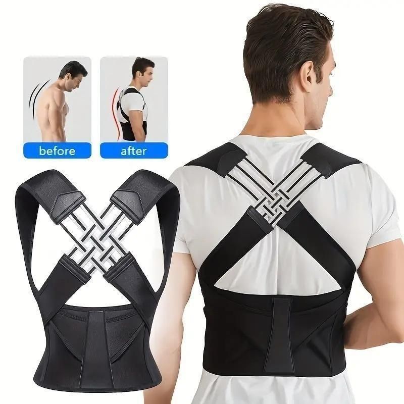 Adjustable Back Posture Corrector/ Slouching Relieve Pain Belt Women Men c5fu54-ny
