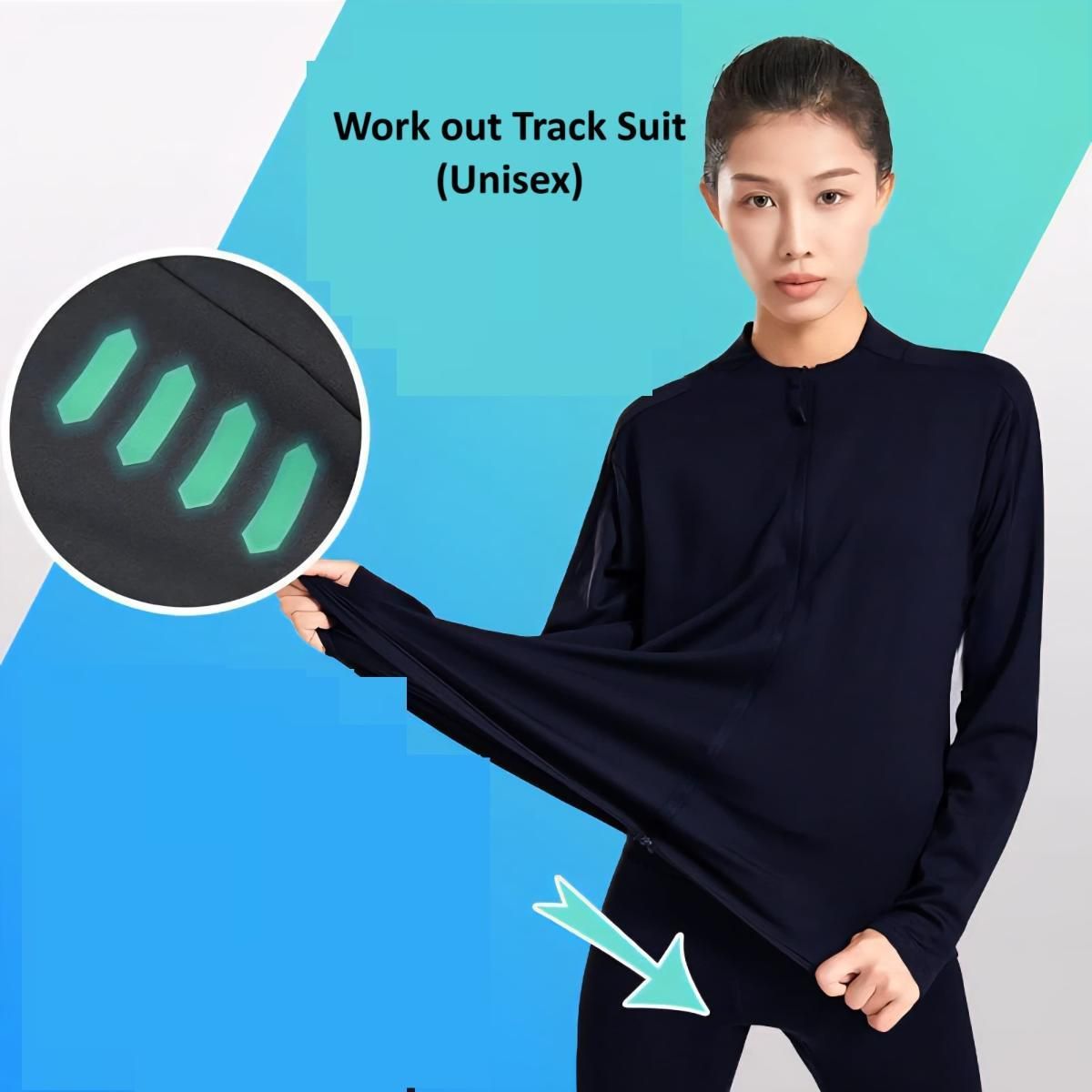 Unisex Work Out Solid Track Suit c5fu54-ny