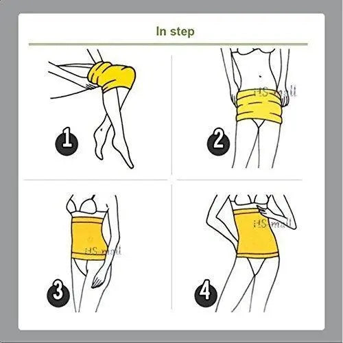 Sweat Belt - Hot Body Shaper Belly Fat Burner For Men & Women c5fu54-ny