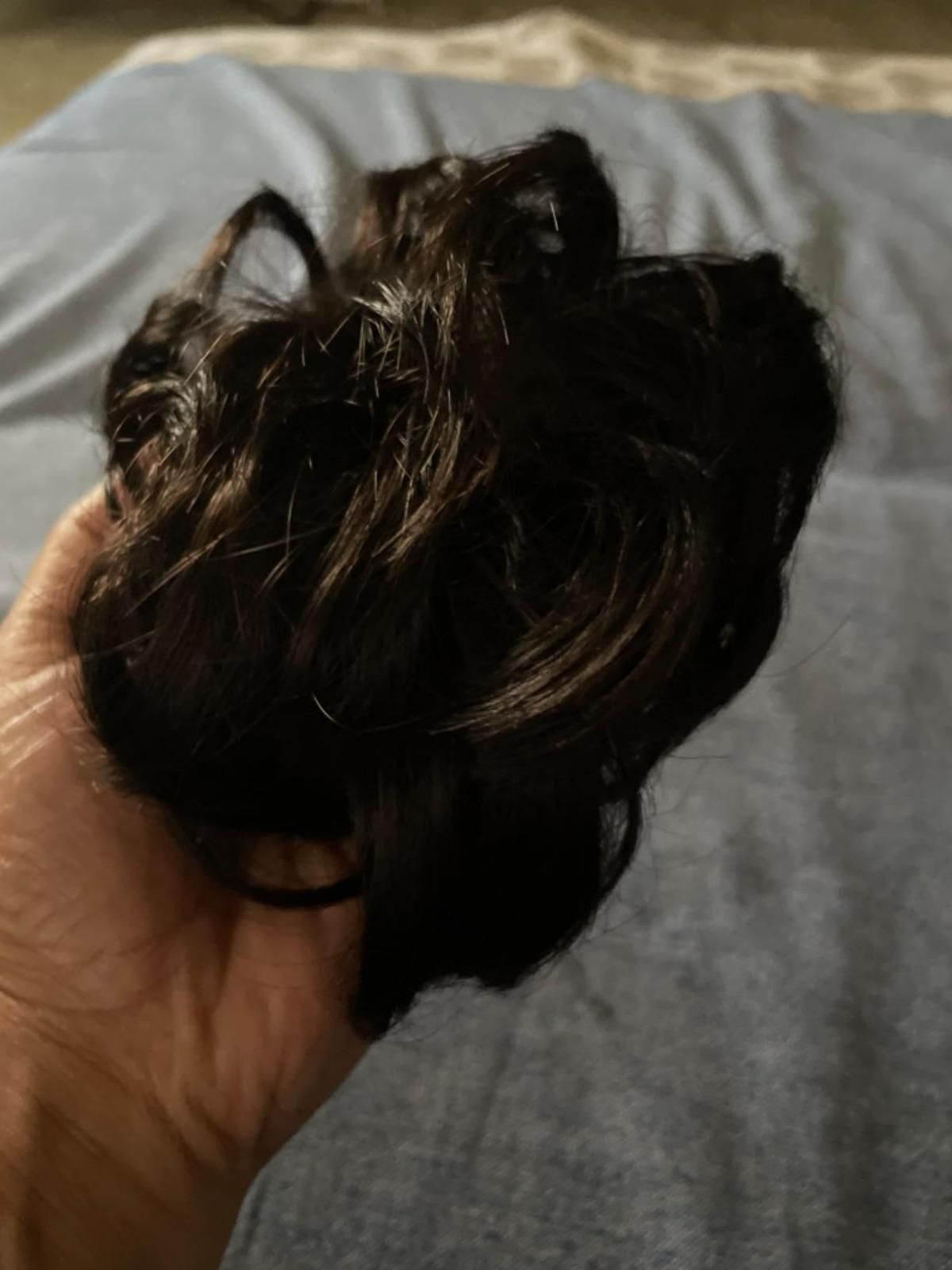 Elastic Artificial Hair Bun Brown & Black (Pack of 2) c5fu54-ny