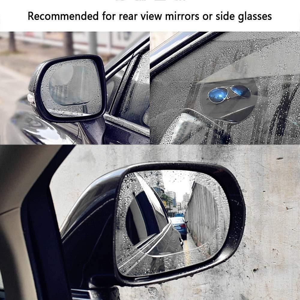Car Mirror Rain Guard-Waterproof Anti Fog Car Film Rainproof Anti-Water Film Rear-View Mirror Film HD Nano Protective Clear Safe Driving Sticker c5fu54-ny