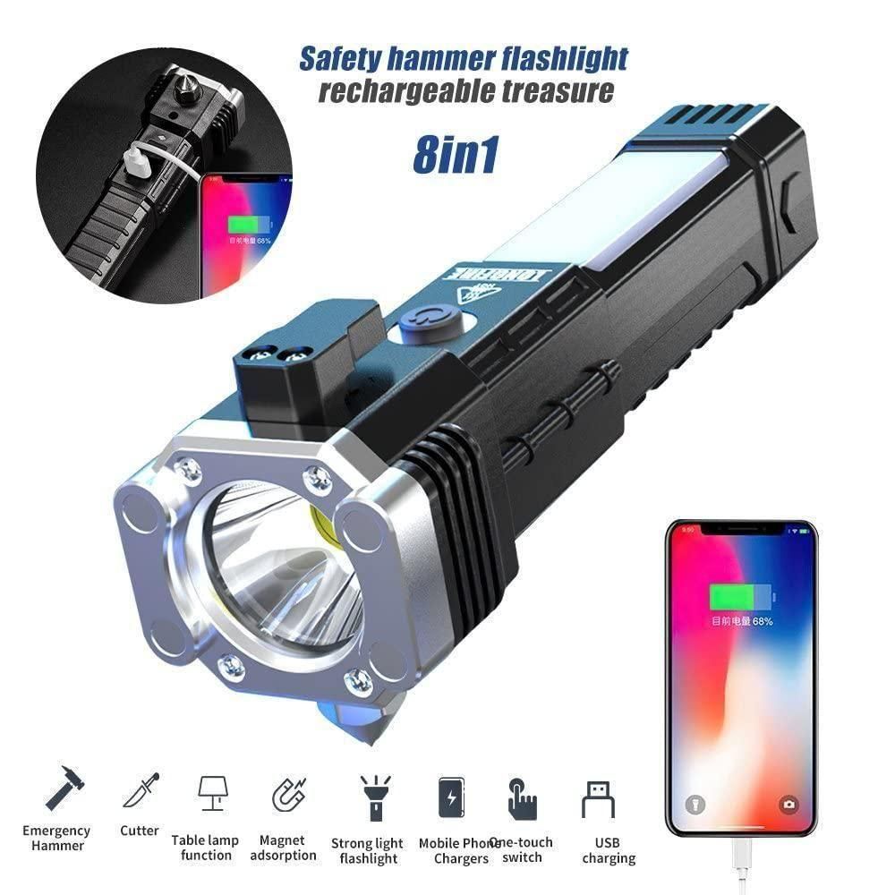 Portable Rechargeable Torch LED Flashlight c5fu54-ny