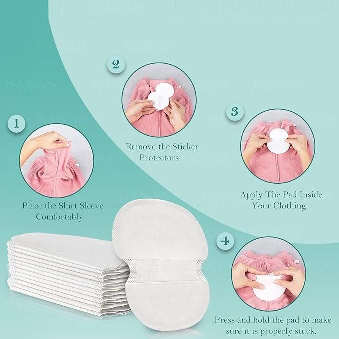 Disposable Armpit Sweat Pad Pack of 10pc c5fu54-ny