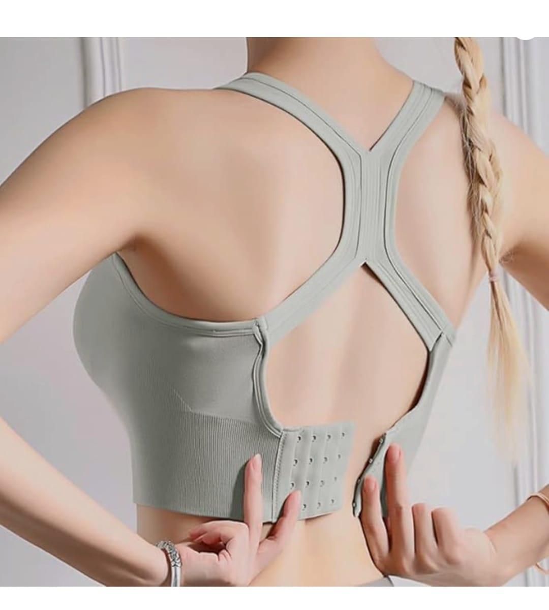 Yoga Bra Women Shockproof Sports Bra Running Workout Gym Top c5fu54-ny