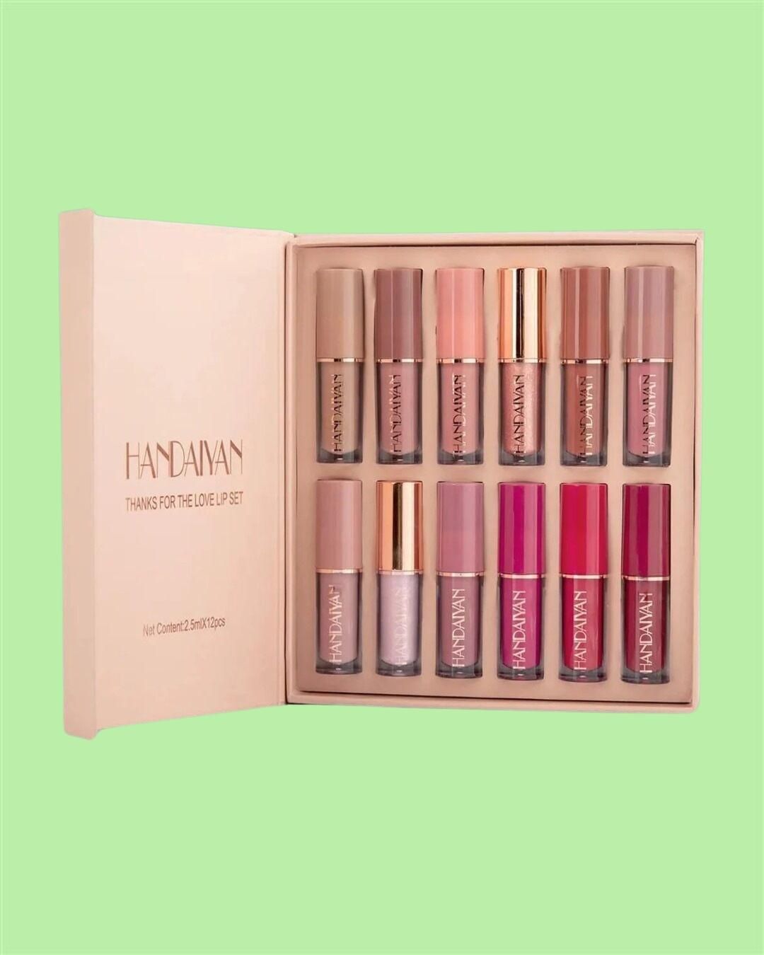Velvet Matte Liquid Lipstick Set 12Pcs c5fu54-ny