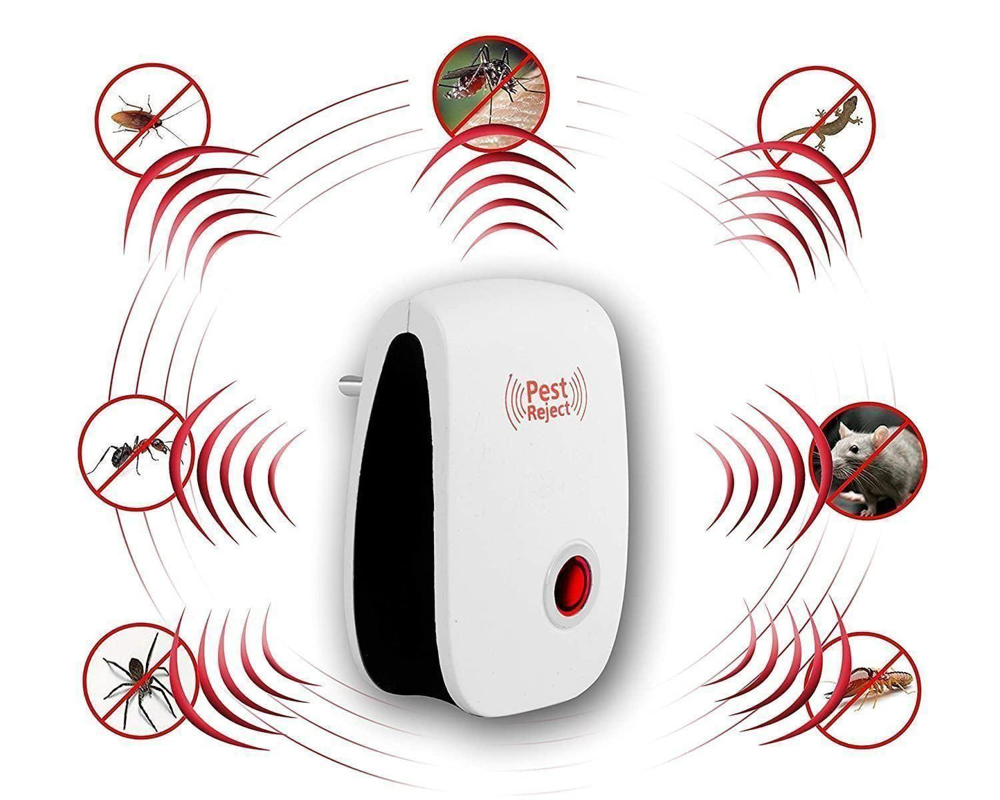 Ultrasonic Pest Repeller for Mosquito, Cockroaches, etc (Pack of 2) c5fu54-ny