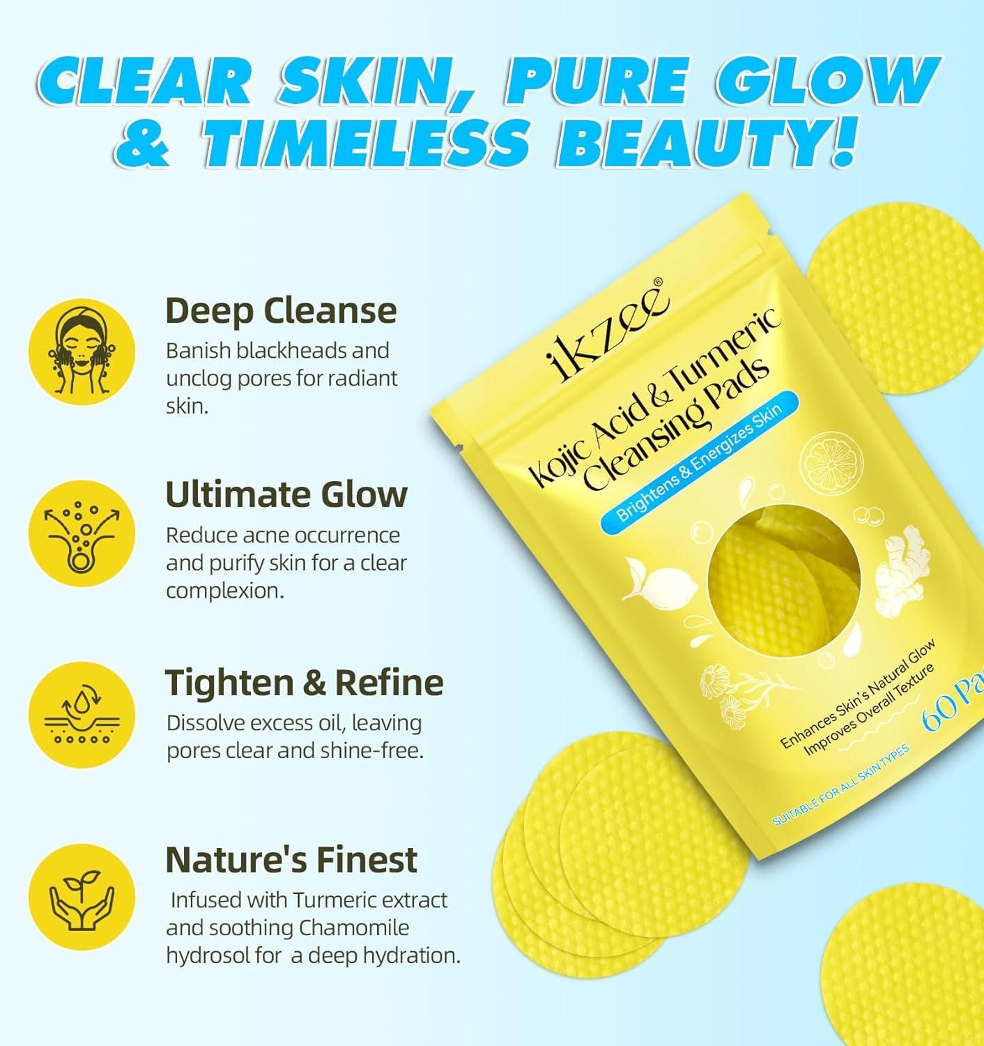 Turmeric Kojic Acid Cleansing Pads c5fu54-ny