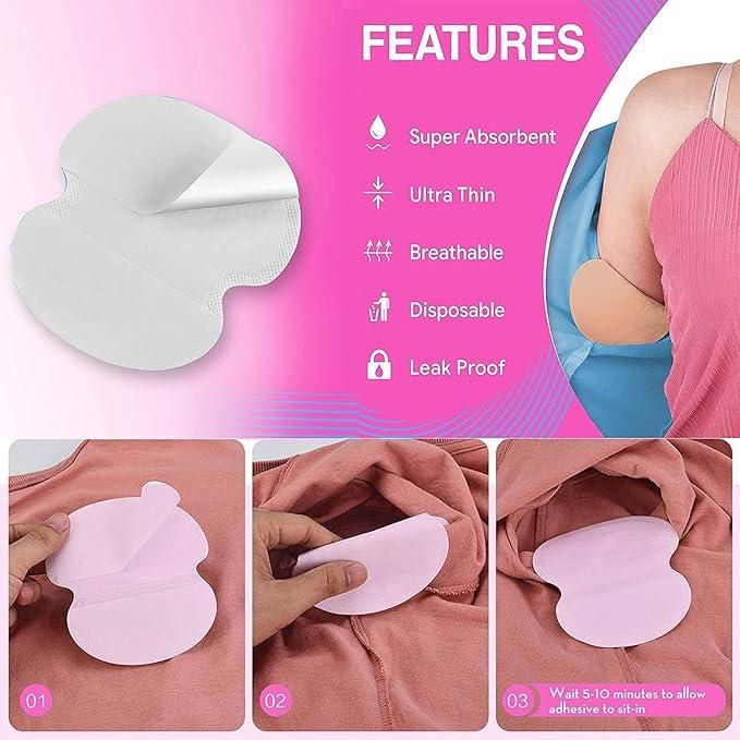 Disposable Armpit Sweat Pad Pack of 10pc c5fu54-ny