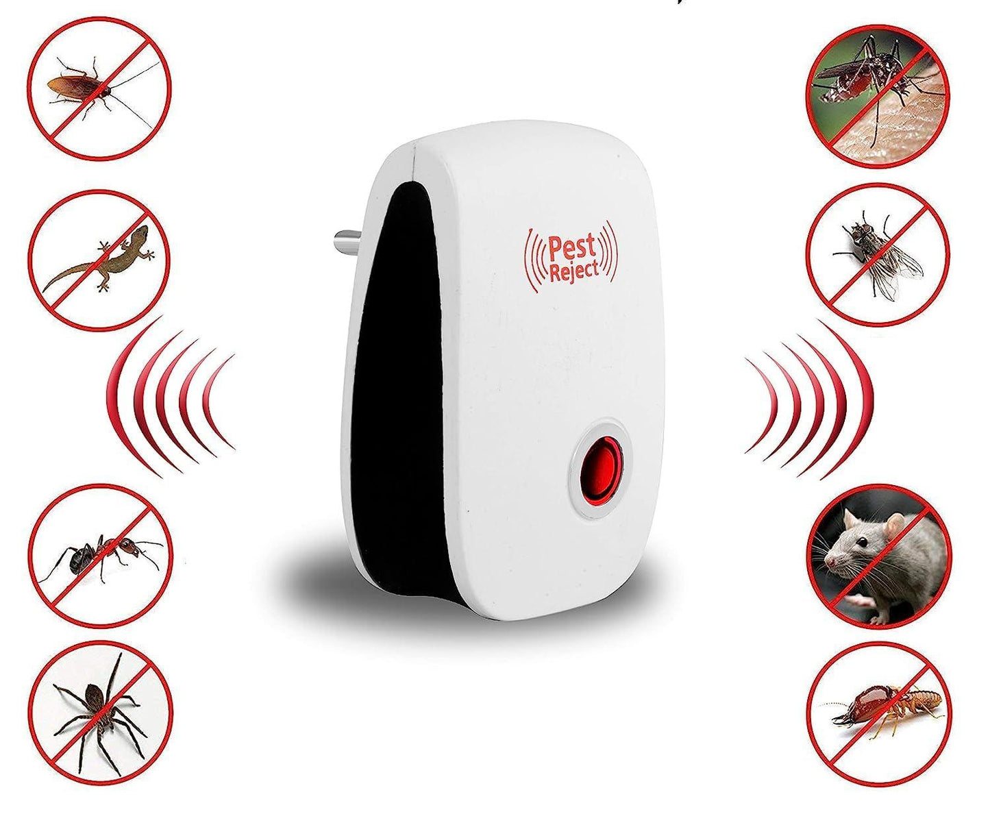 Ultrasonic Pest Repeller for Mosquito, Cockroaches, etc (Pack of 2) c5fu54-ny