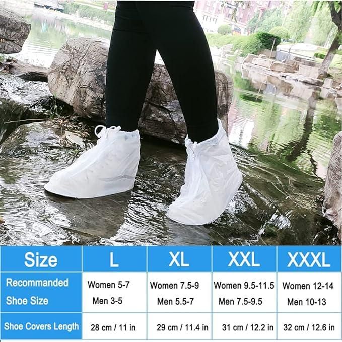 Reusable Portable Easy-to-wear Rain Shoe Cover c5fu54-ny