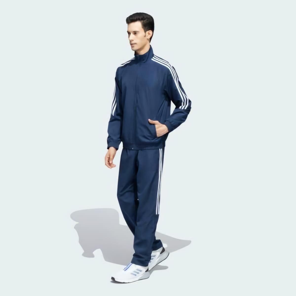 Men's Side Stripe 4 Way Polyester Track Suit c5fu54-ny