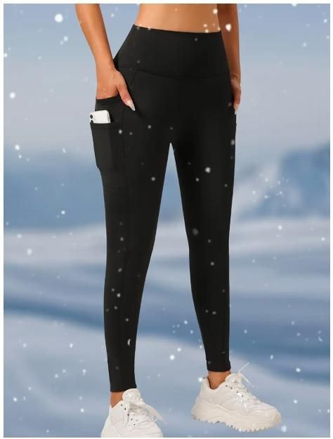 Soft & Comfy Slim Elastic Tights With Side Pockets c5fu54-ny