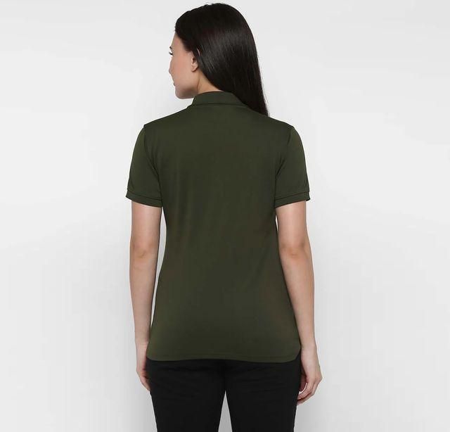 Ketex Bottle Green Cotton Blend Polo Neck Tshirt c5fu54-ny