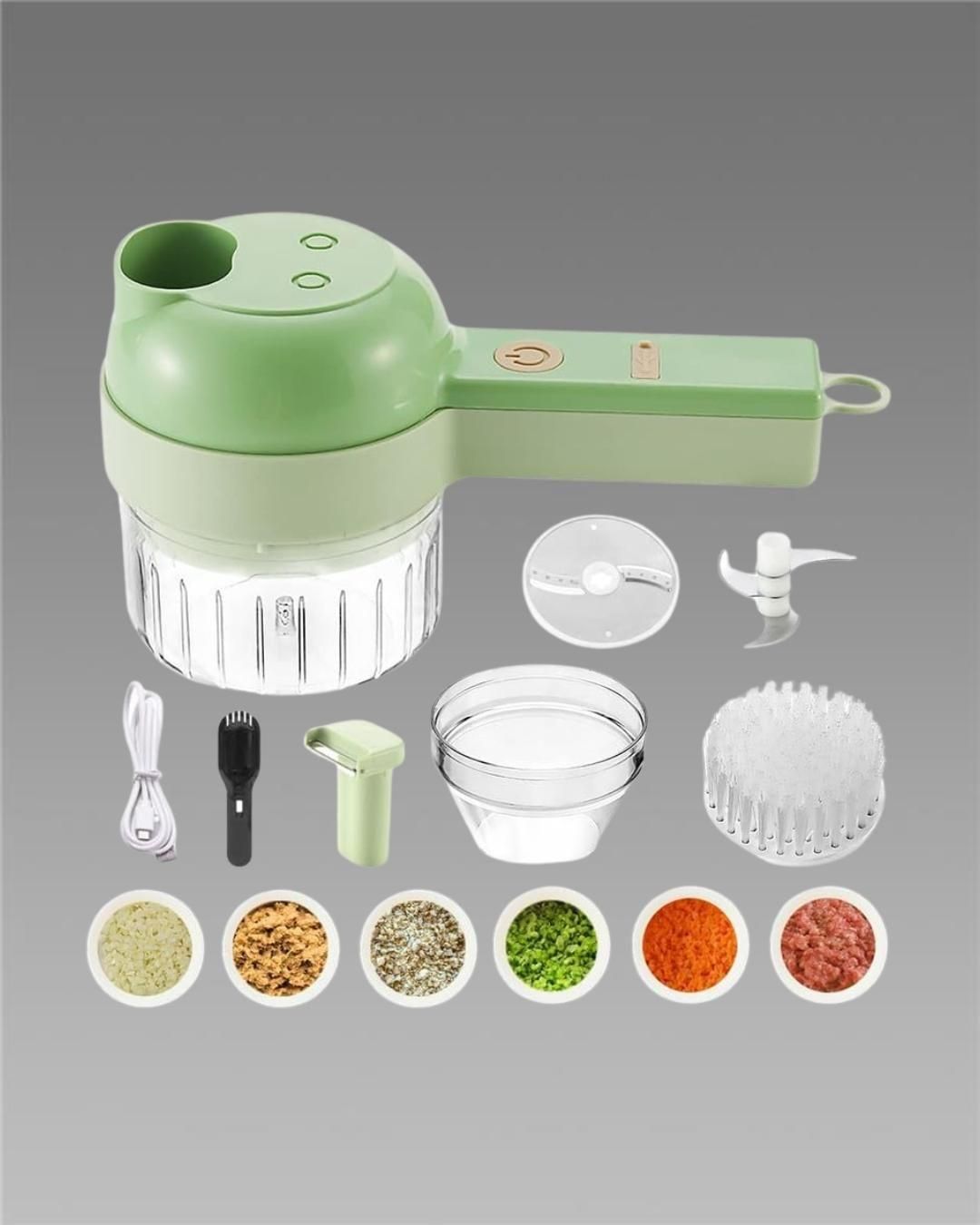 4 in 1 Portable Electric Vegetable Cutter Set c5fu54-ny