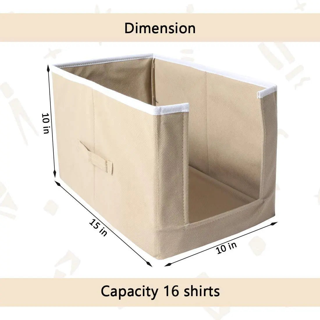 Cloth Organizer - Non Woven Foldable Cloth Organizer c5fu54-ny