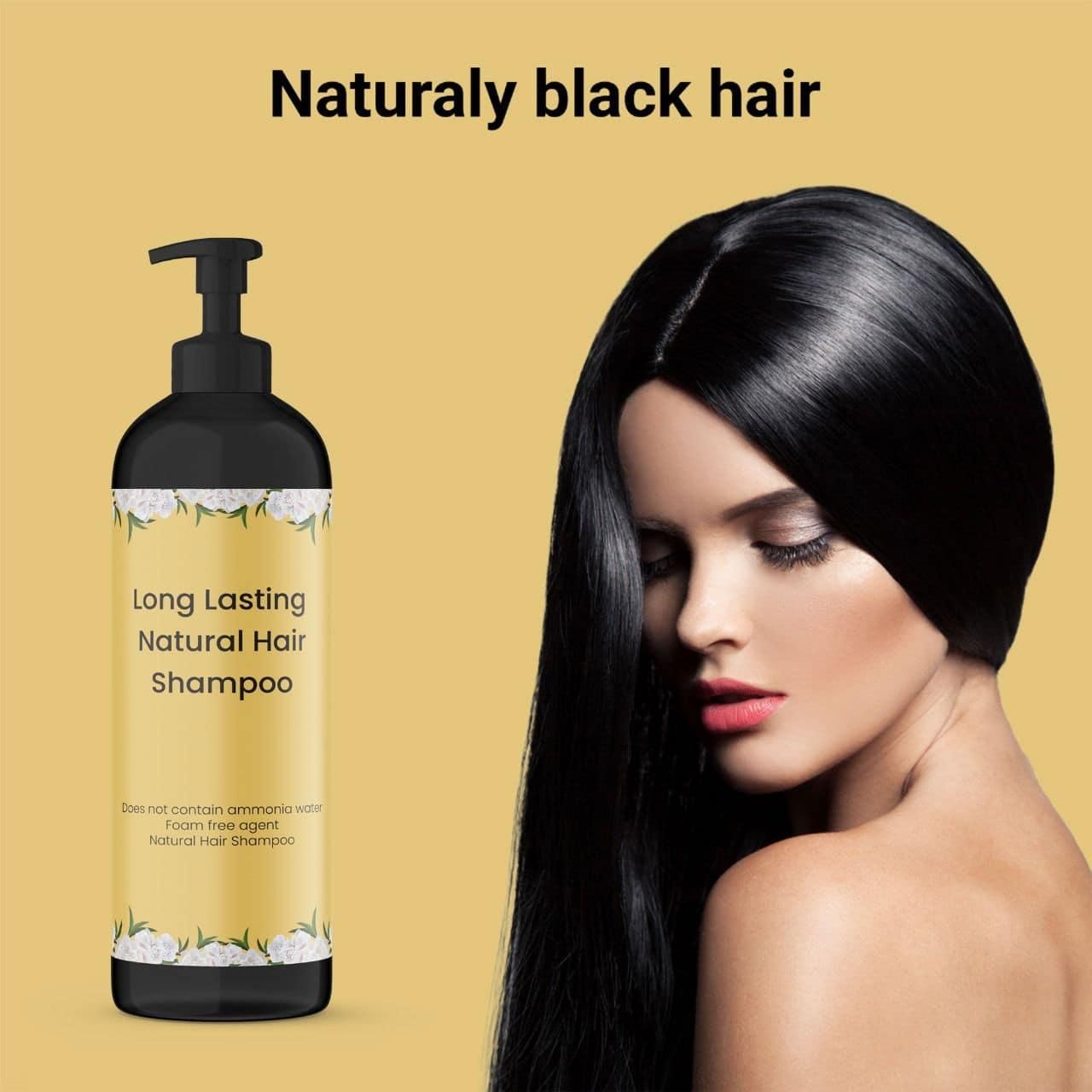 Long Lasting Natural Hair Dye Shampoo 100ML (Pack of 2) c5fu54-ny