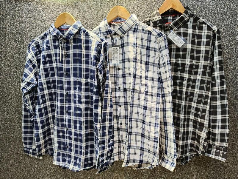 Men's Cotton Check Print Casual Shirt (Combo of 3) c5fu54-ny
