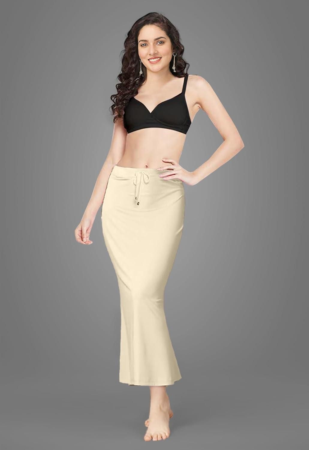 Mehrang Lycra Saree Shapewear Petticoat for Women c5fu54-ny