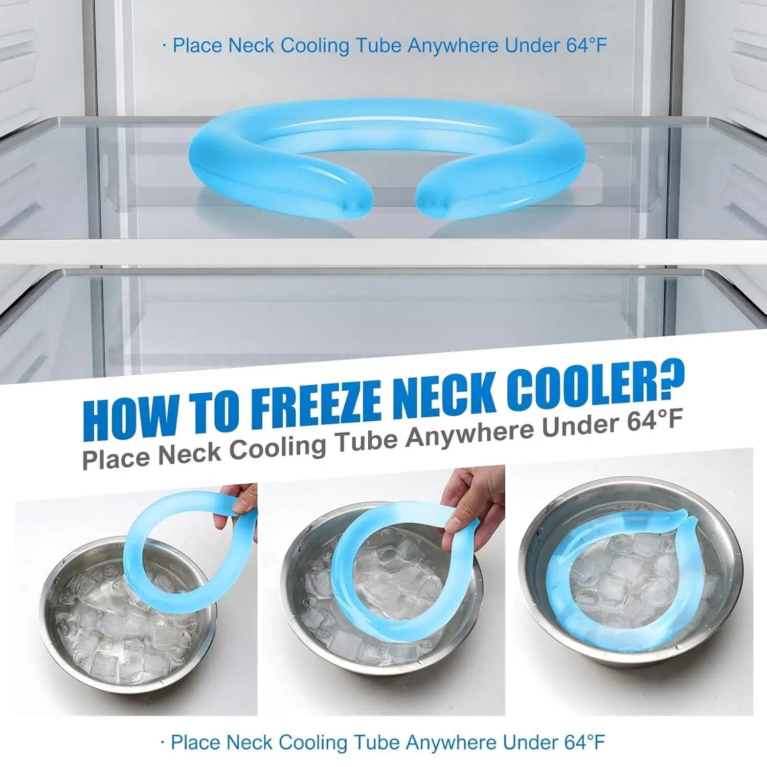 Reusable Neck Cooling Wraps Tube c5fu54-ny
