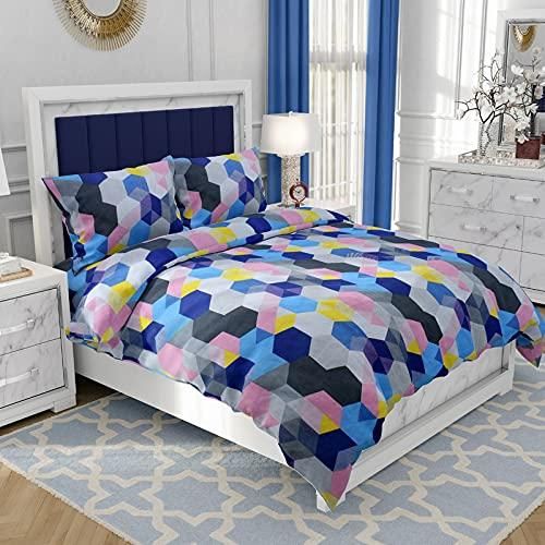 1 Double Bedsheet with 2 Pillow Covers c5fu54-ny