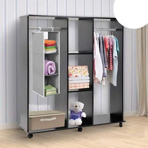 Cloth Organizer - Hanging 3 Shelves Wardrobe Organizer c5fu54-ny