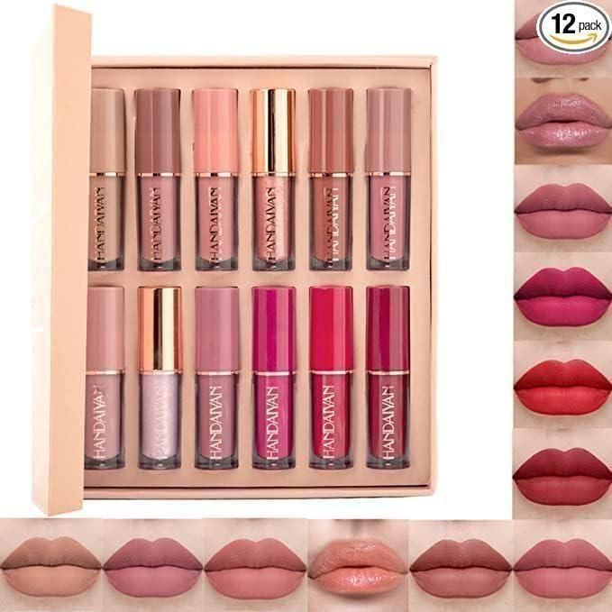 Velvet Matte Liquid Lipstick Set 12Pcs c5fu54-ny