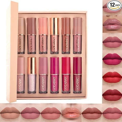 Velvet Matte Liquid Lipstick Set 12Pcs c5fu54-ny