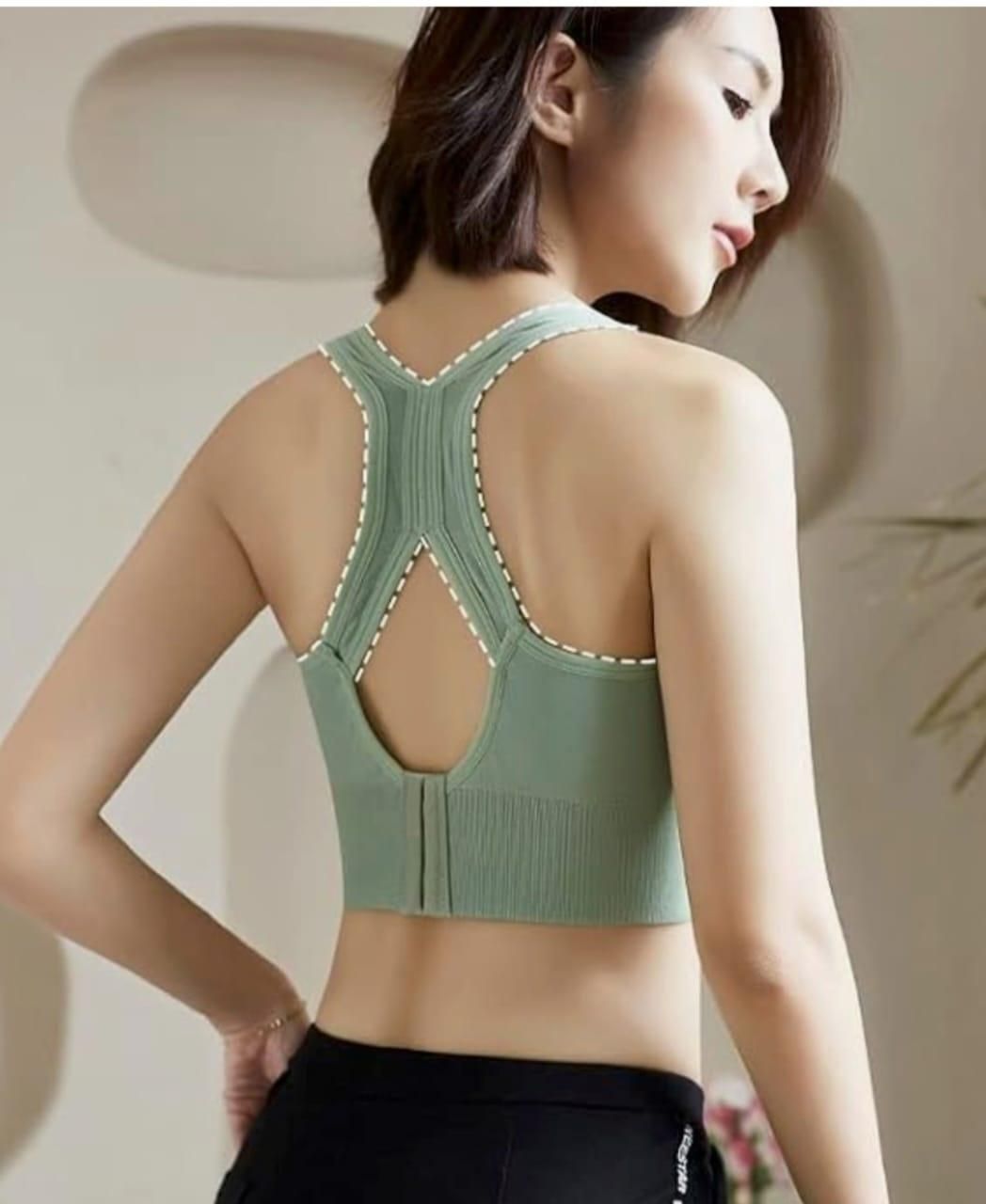 Yoga Bra Women Shockproof Sports Bra Running Workout Gym Top c5fu54-ny