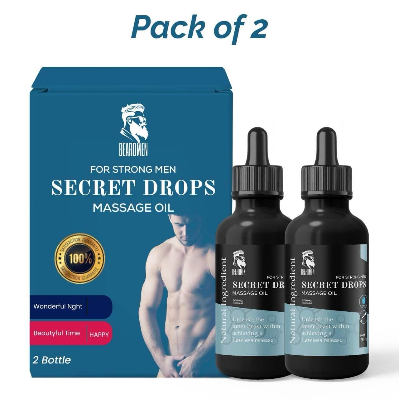 Secret Drops Massage Oil 60ml Pack of 2 c5fu54-ny