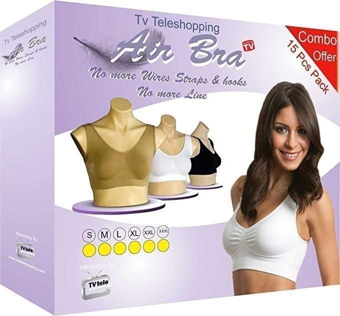 BD Women's Multicolor Air Bra Pack Of 3 Free Size c5fu54-ny