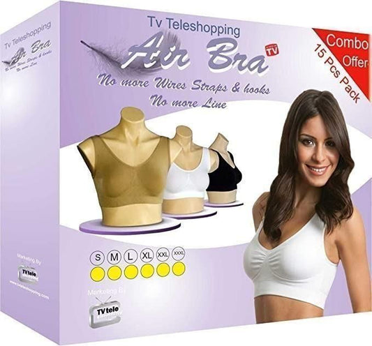 BD Women's Multicolor Air Bra Pack Of 3 Free Size c5fu54-ny