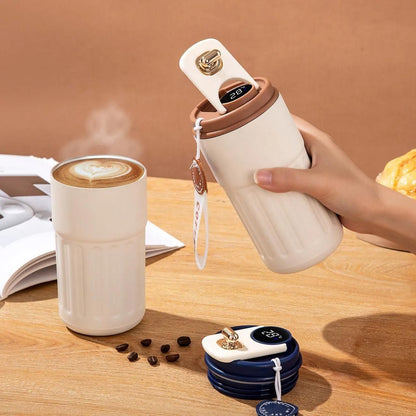 Stainless Steel Hot and Cold Vacuum Insulated Temperature Display Coffee Mug c5fu54-ny