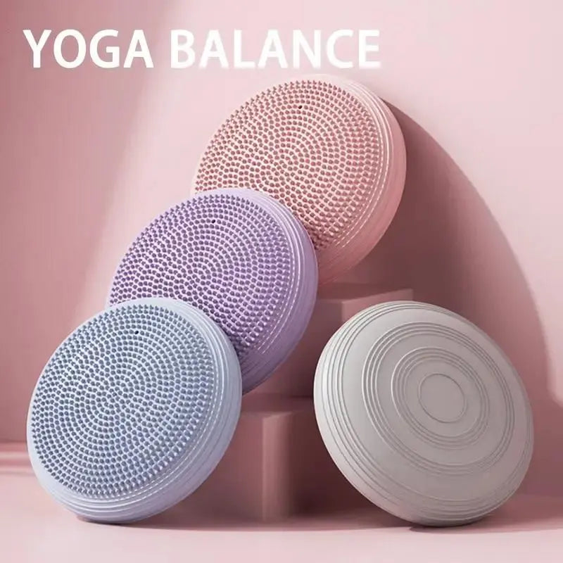 Inflatable Core Trainer Yoga Balance Pad Set c5fu54-ny