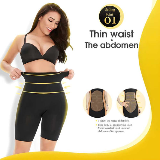 4-in-1 Shaper - Quick Slim Shape Wear Tummy, Back, Thighs, Hips - Black/Efffective Seamless Tummy Tucker Shapewear Body Shaper c5fu54-ny