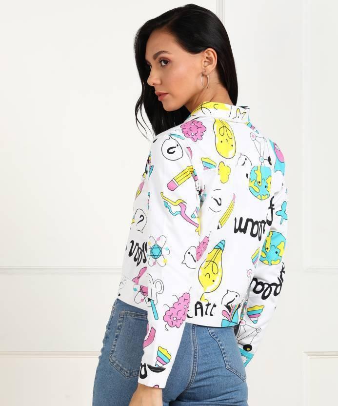 Women's Printed Denim Jacket c5fu54-ny