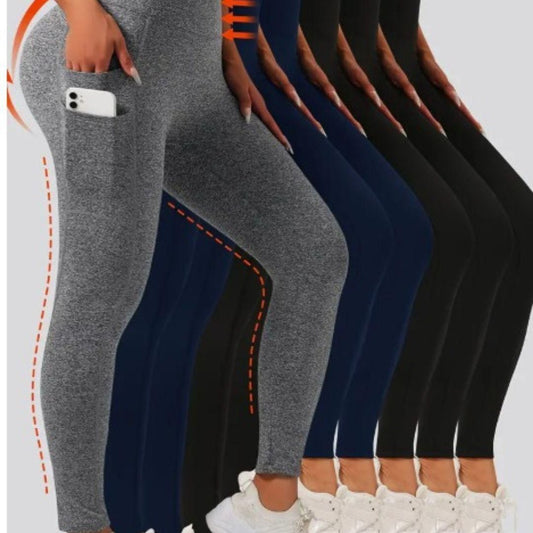 Soft & Comfy Slim Elastic Tights With Side Pockets c5fu54-ny
