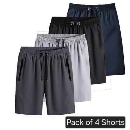 Combo of 4 Men's Stretchable Cotton Shorts c5fu54-ny