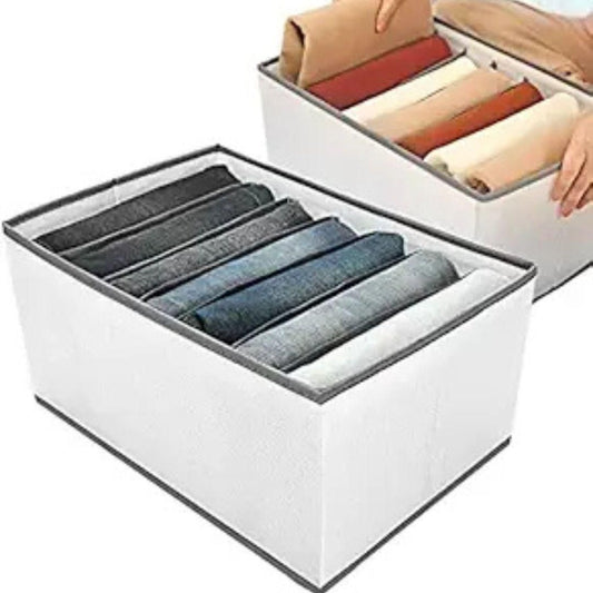 Clothes organiser for wardrobe storage,shirt,pant drawer organizer (Pack of 2) c5fu54-ny