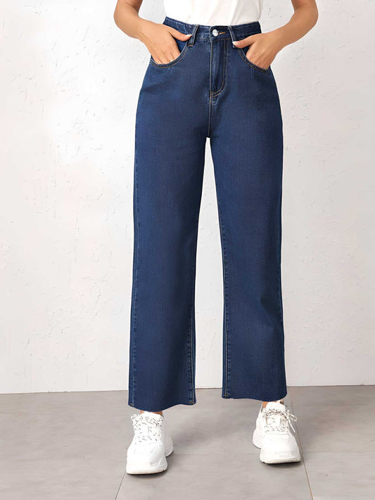 Kotty Women's Cotton Blend Solid Flared Jeans c5fu54-ny