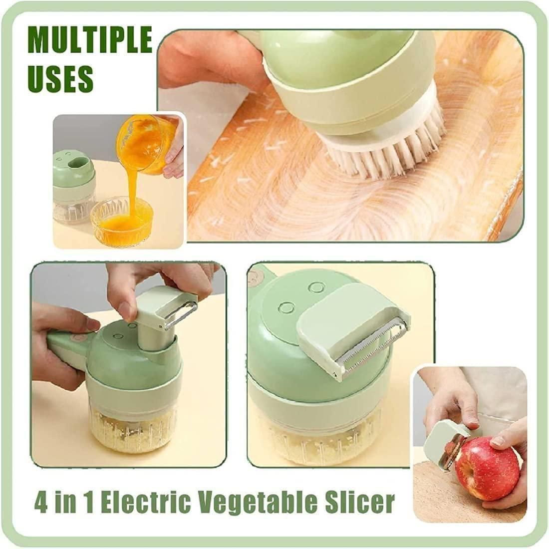 4 in 1 Portable Electric Vegetable Cutter Set c5fu54-ny
