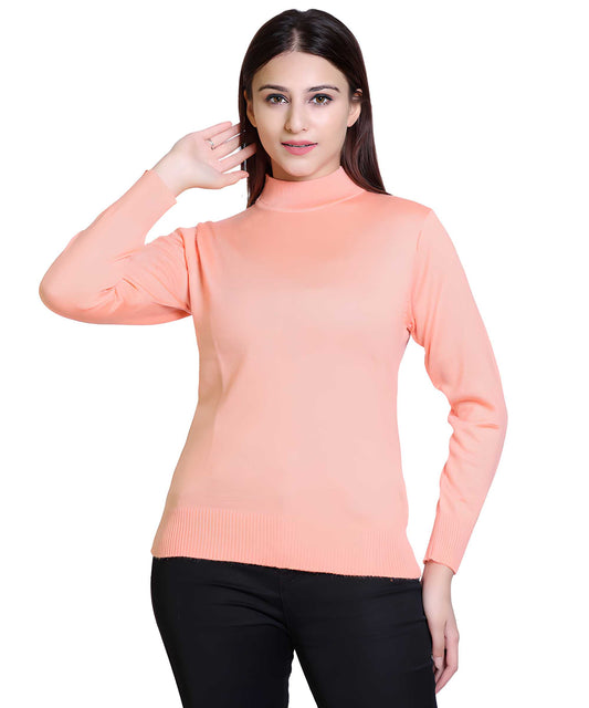 Women's Solid Woolen Full Sleeves Sweater c5fu54-ny