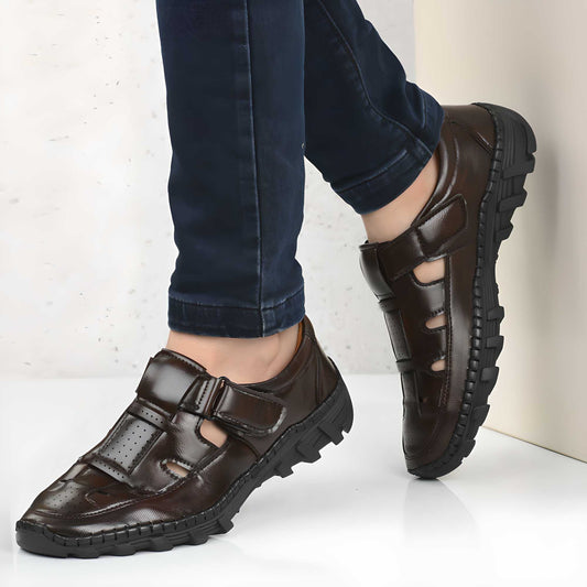 Brown Roman Sandals For Men c5fu54-ny