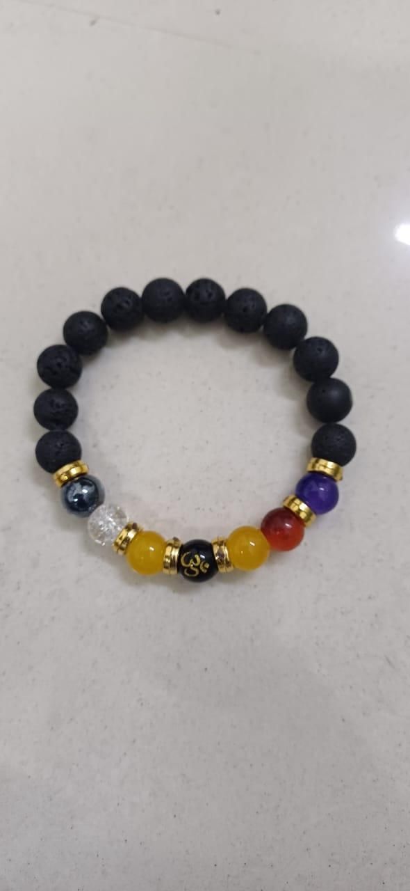 Natural Beads Om Bracelet c5fu54-ny