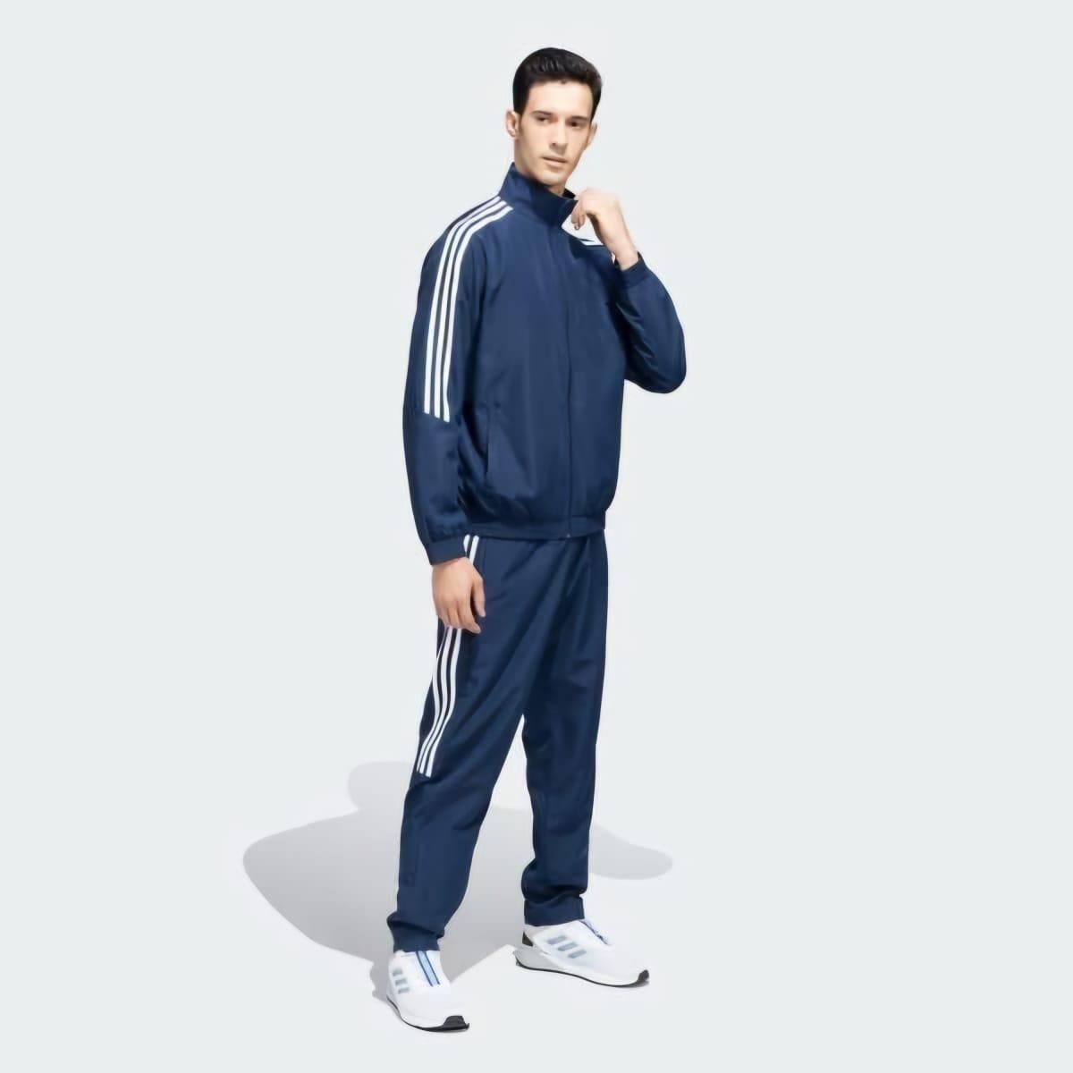 Men's Side Stripe 4 Way Polyester Track Suit c5fu54-ny