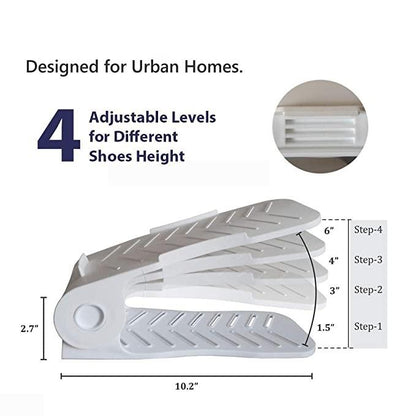 Shoe Rack-Space Savers Shoe Rack Cabinets Storage Plastic Adjustable Shoes Wardrobe Shoes Storage ( 1 Pcs) c5fu54-ny