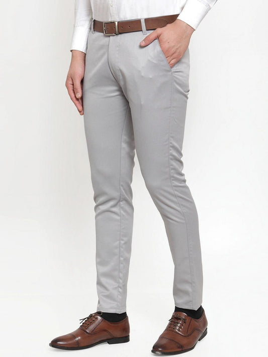 Stretchable Lycra Solid Slim Fit Mens Formal Trouser c5fu54-ny