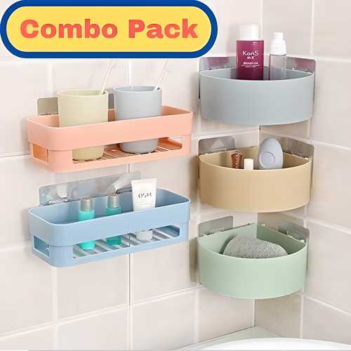 Triangle Wall Mount Storage Basket  Combo Pack c5fu54-ny