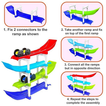 Ramp Racer , Multi level Ramp Racing Car Toy Set c5fu54-ny