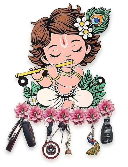 Krishna Wooden Keys Hanger c5fu54-ny